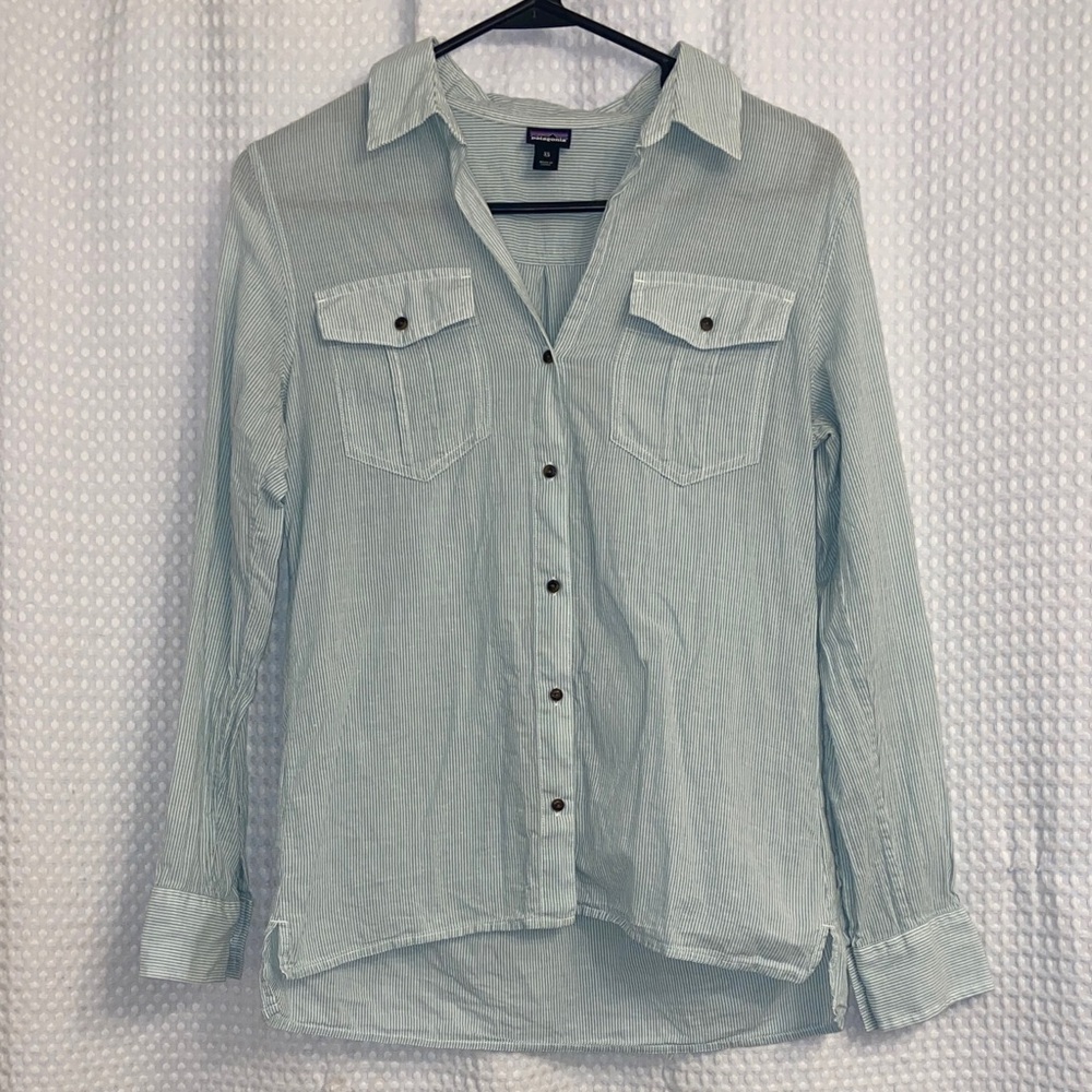 Patagonia Striped Blue Shirt